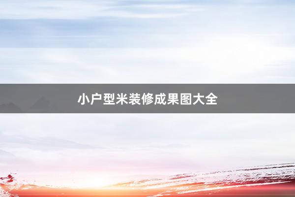 小户型米装修成果图大全