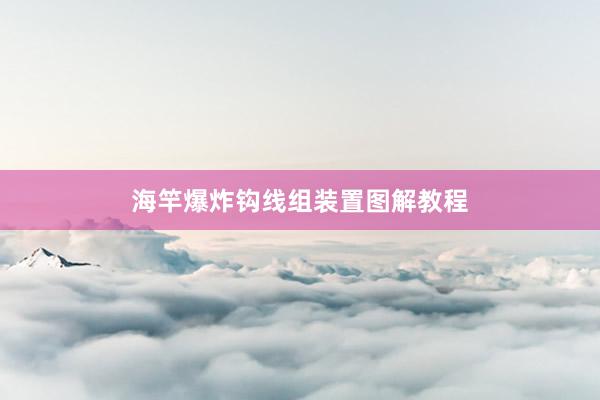 海竿爆炸钩线组装置图解教程